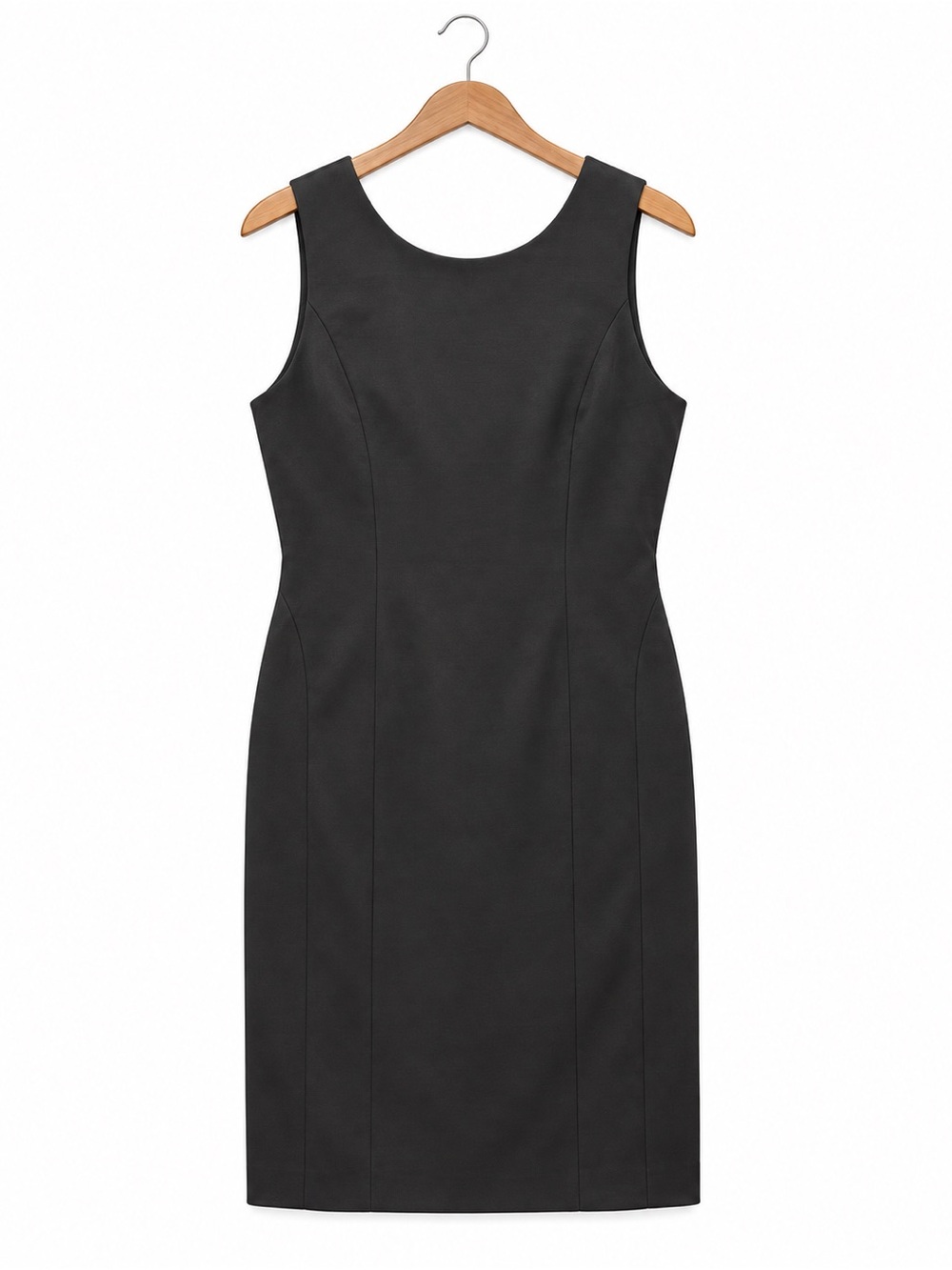 NWT Banana Republic Black Sheath Dress Size 4 Petite 4P Sleeveless Career LBD